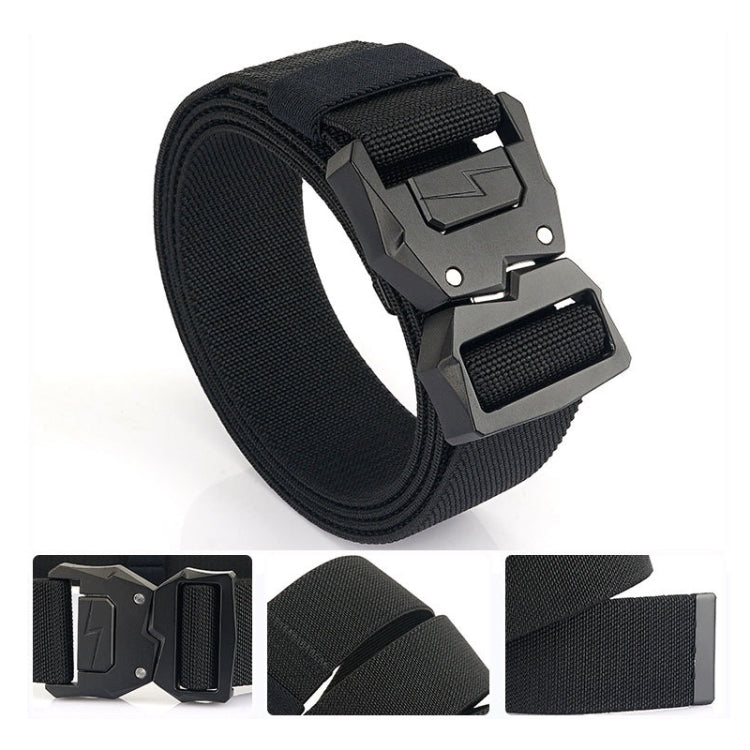 Outdoor Casual Lightning Buckle Men Elastic Belt, Length:, 125cm