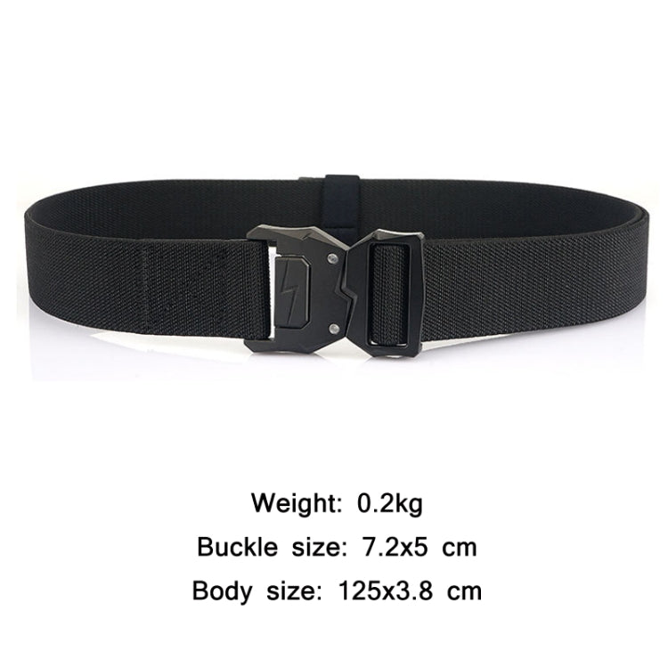 Outdoor Casual Lightning Buckle Men Elastic Belt, Length:, 125cm