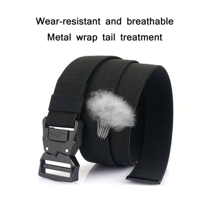 Outdoor Casual Lightning Buckle Men Elastic Belt, Length:, 125cm