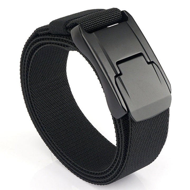 Men Casual Fashion Stretch Woven Quick Buckle Belt, Length:, 125cm