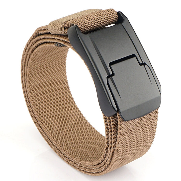 Men Casual Fashion Stretch Woven Quick Buckle Belt, Length:, 125cm