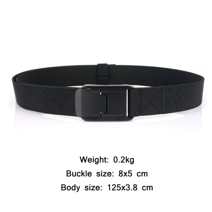 Men Casual Fashion Stretch Woven Quick Buckle Belt, Length:, 125cm