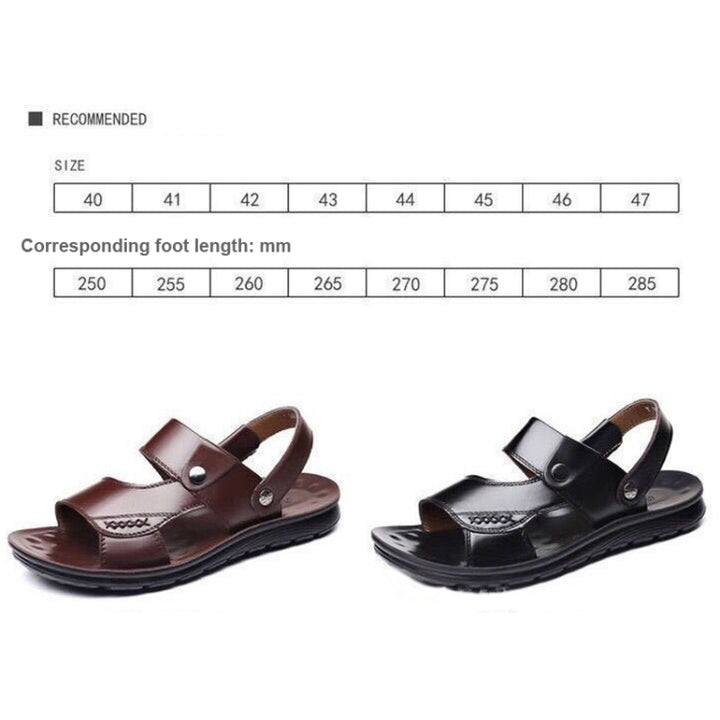 Non-slip Outer Wear Dual-use Sandals Slippers Men Casual Beach Shoes, 40, 41, 42, 43, 44, 45, 46, 47