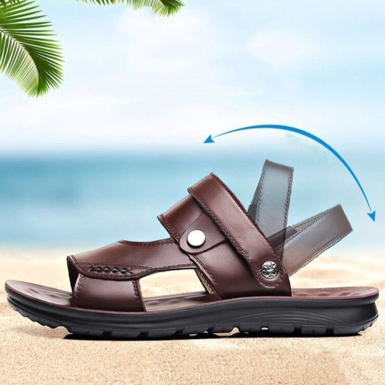 Non-slip Outer Wear Dual-use Sandals Slippers Men Casual Beach Shoes, 40, 41, 42, 43, 44, 45, 46, 47