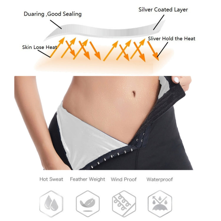 Women High Waist Breasted Hip Lifting Pants With Pocket, Silver Painted 9-point  L, Silver Painted 9-point  XL, Silver Painted 9-point  XXL, Silver Painted 9-point  3XL