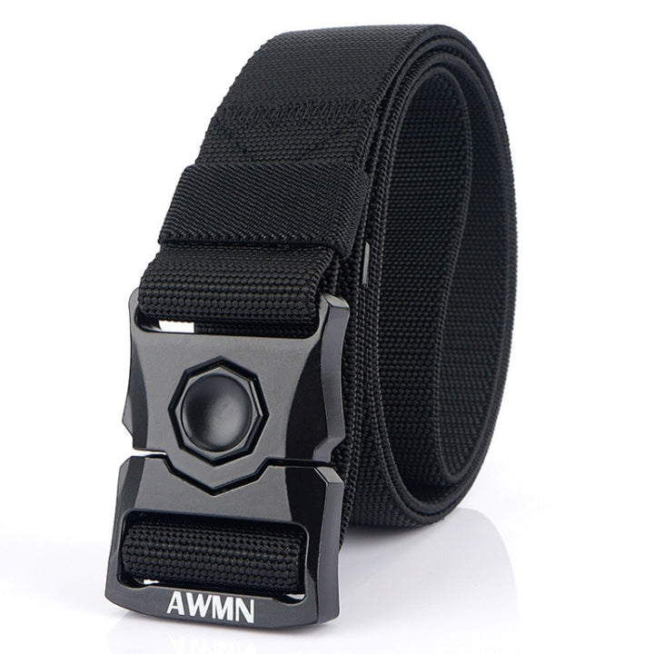 AWMN Outdoor Men Versatile Buckle Elastic Belt, Length:, 120cm