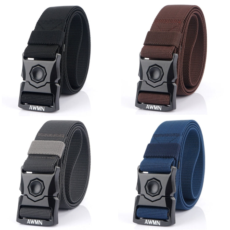 AWMN Outdoor Men Versatile Buckle Elastic Belt, Length:, 120cm