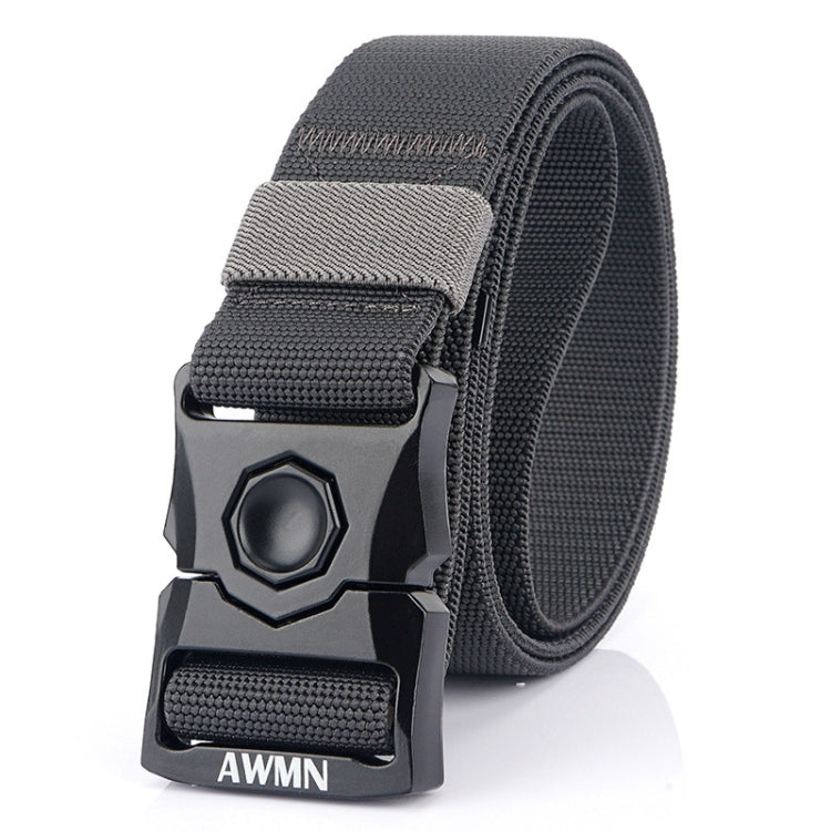 AWMN Outdoor Men Versatile Buckle Elastic Belt, Length:, 120cm