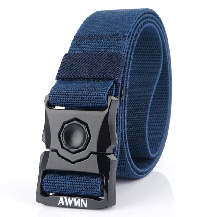 AWMN Outdoor Men Versatile Buckle Elastic Belt, Length:, 120cm