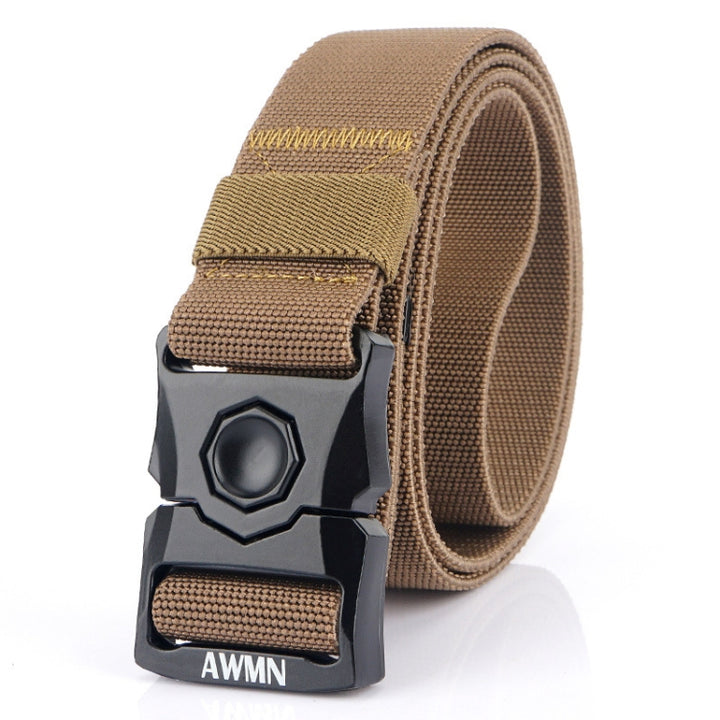 AWMN Outdoor Men Versatile Buckle Elastic Belt, Length:, 120cm