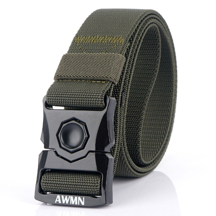 AWMN Outdoor Men Versatile Buckle Elastic Belt, Length:, 120cm