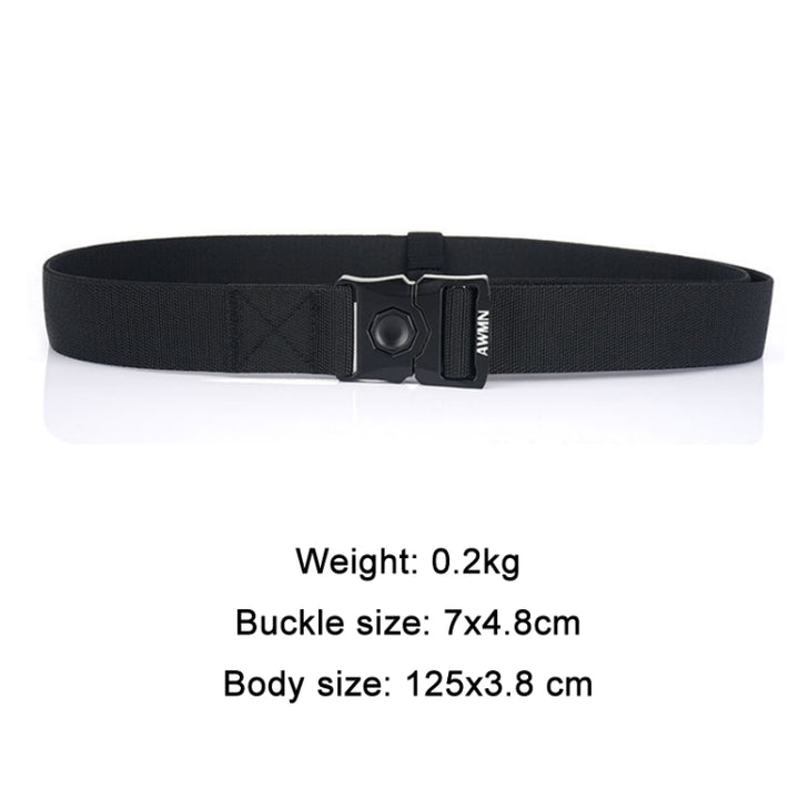 AWMN Outdoor Men Versatile Buckle Elastic Belt, Length:, 120cm