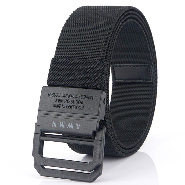 Men Lightweight Metal Free Casual Elastic Belt, Length:, 120cm