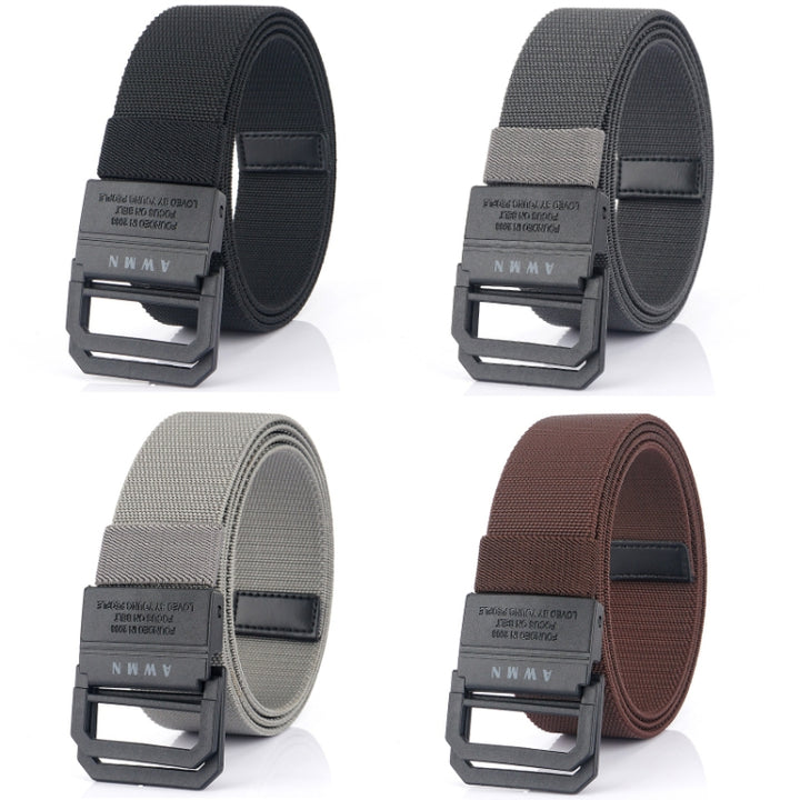 Men Lightweight Metal Free Casual Elastic Belt, Length:, 120cm