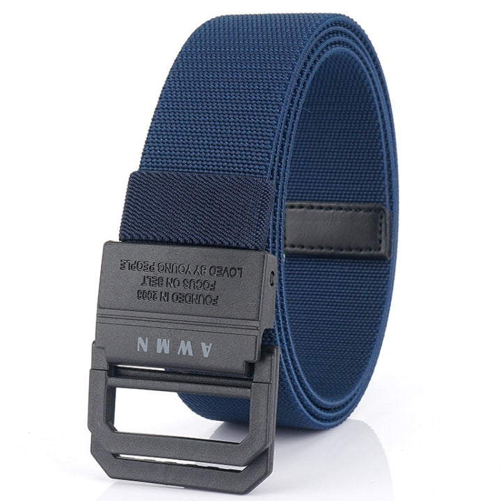 Men Lightweight Metal Free Casual Elastic Belt, Length:, 120cm