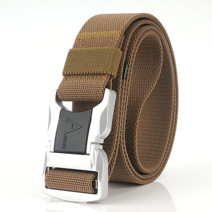 Outdoor Leisure Aluminum Alloy Safety Buckle Belt, Length:, 125cm