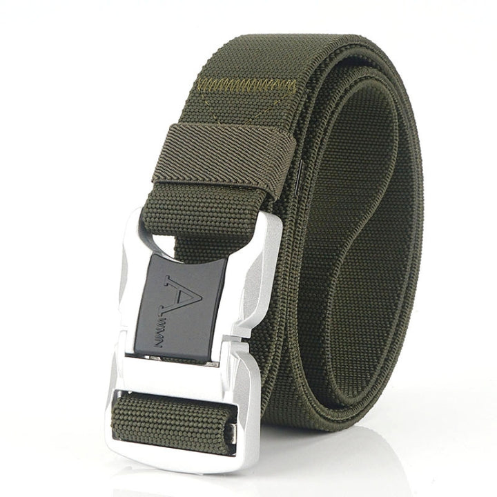 Outdoor Leisure Aluminum Alloy Safety Buckle Belt, Length:, 125cm