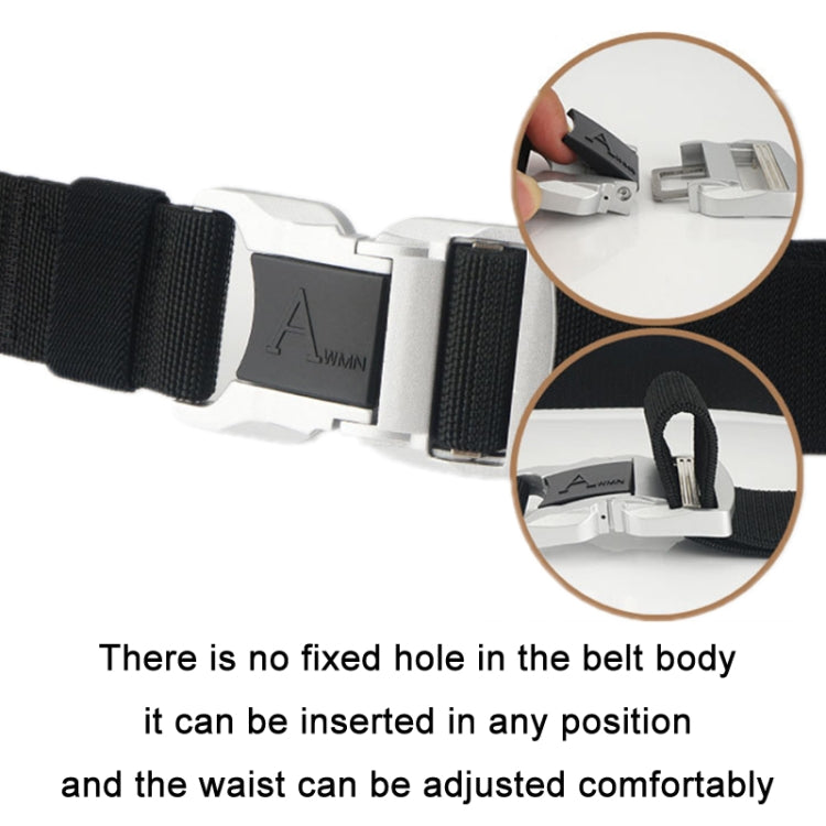 Outdoor Leisure Aluminum Alloy Safety Buckle Belt, Length:, 125cm