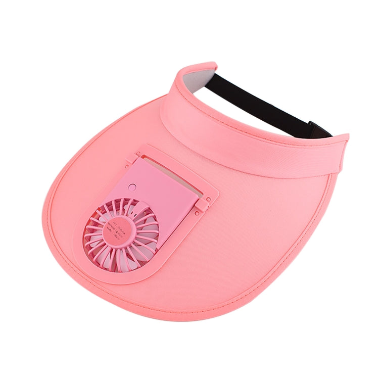 USB Rechargeable Fan Hat Summer Sunshade Large Brim Empty Top Sun Hat, Black, Sky Blue, Pink, Violet, Fluorescent Yellow, Orange Red