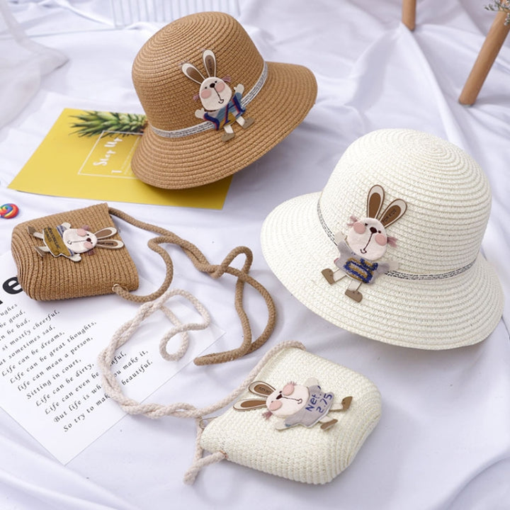 2 in 1 Children Beach Hat & Bag Set Sun Hat