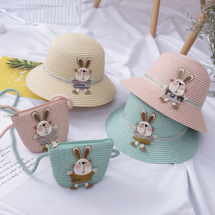 2 in 1 Children Beach Hat & Bag Set Sun Hat