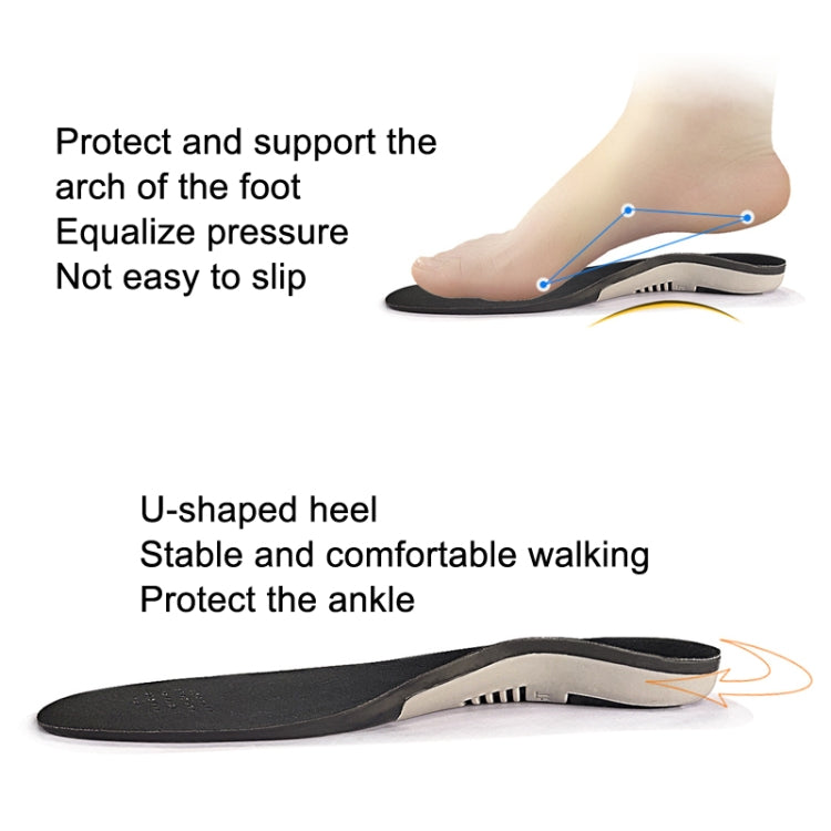 Sports And Casual Insoles TPE Shock Absorption Massage Arch Support Insoles, Size: S, S, M, L