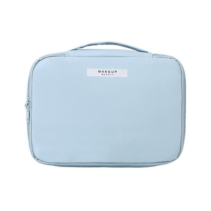 Multifunctional Portable Travel Large Capacity Cosmetic Storage Bag, Matcha Green (Large), Cute Pink (Large), Mist Blue (Large), Dark Gray (Large), Matcha Green (Small), Cute Pink (Small), Mist Blue (Small), Dark Gray (Small)