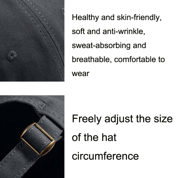 Soft Top Retro All-match Short-brimmed Hat Big Head Peaked Cap, Black, Grey, Navy, Coffee, Army Green, Beige White