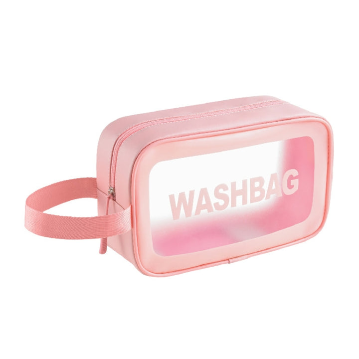 PVC Transparent Waterproof Portable Cosmetic Bag, Size:, L (Pink), L (Black), L (White), M (Pink), M (Black), M (White), S (Pink), S (Black), S (White)