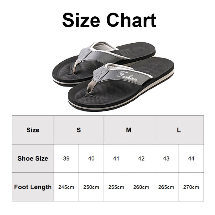 MK-3399 Men Beach Non-slip Flip Flops, 39-40, 41-42, 43-44