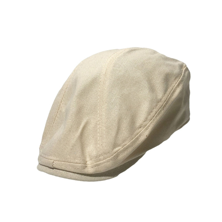 Retro Forward Cap Linen Cap Spring And Summer Beret, Black, White, Beige, Red Brown, Dark Khaki, Light Khaki