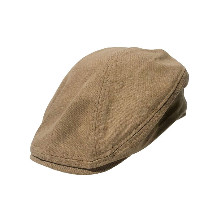 Retro Forward Cap Linen Cap Spring And Summer Beret, Black, White, Beige, Red Brown, Dark Khaki, Light Khaki