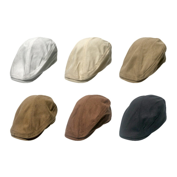 Retro Forward Cap Linen Cap Spring And Summer Beret, Black, White, Beige, Red Brown, Dark Khaki, Light Khaki