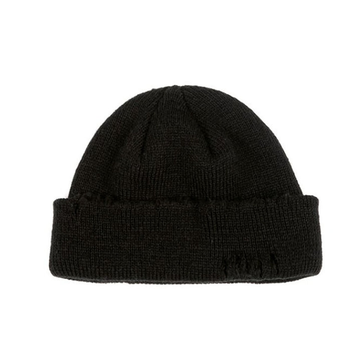 Ripped Beggar Knitted Hat Punk Autumn and Winter Woolen Cap, Green, Black, Grey