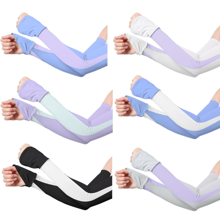 1 Pair Summer Sun Protection Extended Ice Sleeves UV Protection Arm Sleeves, S, M