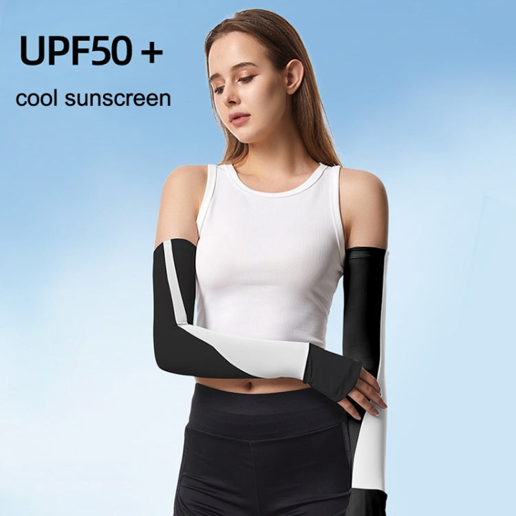 1 Pair Summer Sun Protection Extended Ice Sleeves UV Protection Arm Sleeves, S, M