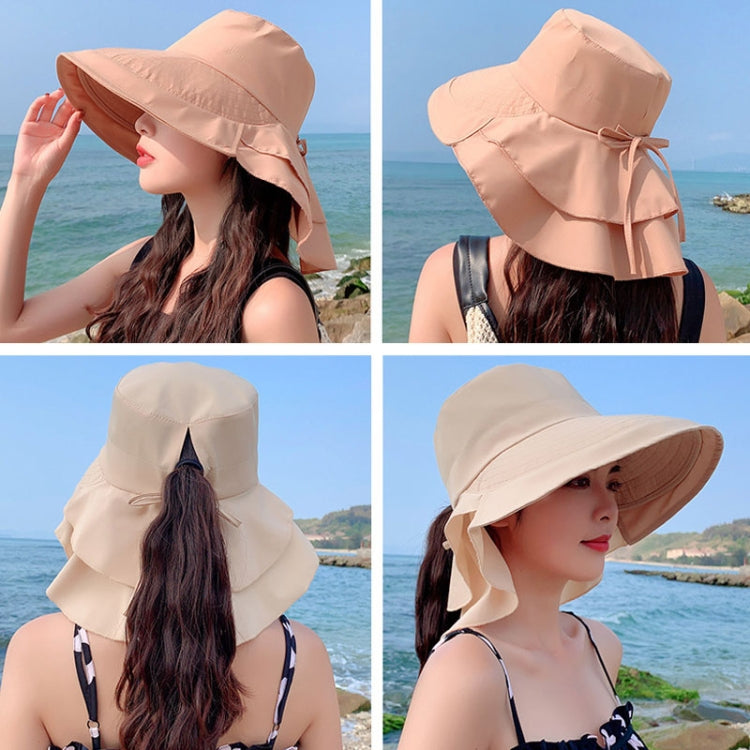 8062 Women Summer Neck Protection Sunscreen Hat Large Brim Fisherman Hat, 8062 Blue, 8062 Purple, 8062 Khaki, 8062 Black, 8062 Pink, 8062 Navy, 8062 Beige, 8062 Dark Gray, 8062 Army Green, 8062 Light Gray