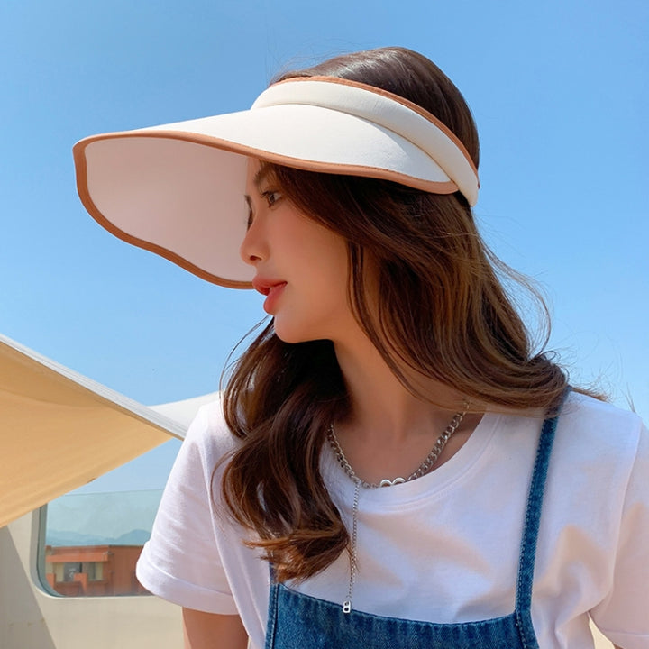 Summer Beach Petal Brim Open Top Sun Protection Sunhat, D-189 Black, D-189 Beige, D-189 Sky Blue, D-189 Purple, D-189 Orange, D-181 Black, D-181 Beige, D-181 White, D-137 Black, D-137 Beige, D-137 Navy Egde Black, D-137 Pink Edge Black