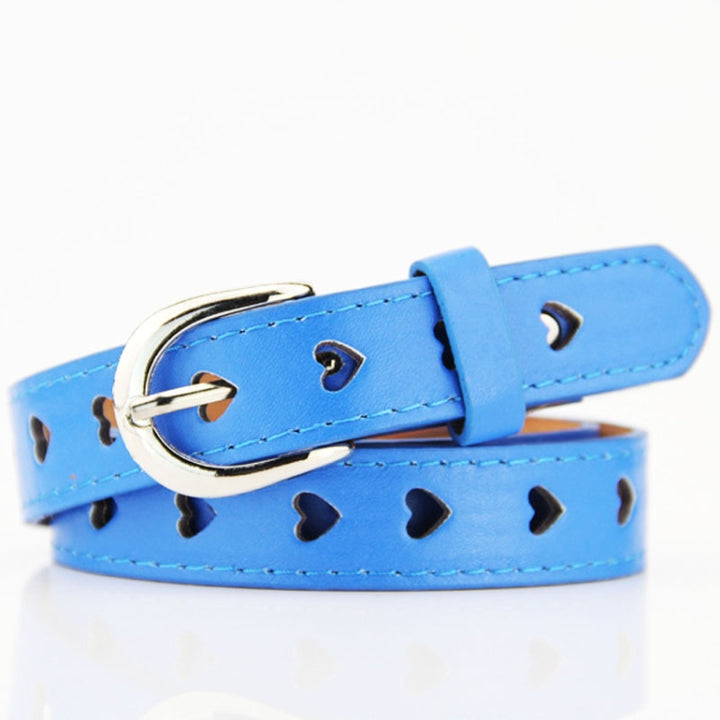 Dandali DC141 Women Pinching Belt Cutout Heart Belt, DC141 Brown, DC141 Red, DC141 Yellow, DC141 Green, DC141 Blue, DC141 White, DC141 Camel, DC141 Orange, DC141 Pink, DC141 Rose Red