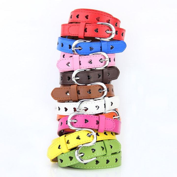 Dandali DC141 Women Pinching Belt Cutout Heart Belt, DC141 Brown, DC141 Red, DC141 Yellow, DC141 Green, DC141 Blue, DC141 White, DC141 Camel, DC141 Orange, DC141 Pink, DC141 Rose Red