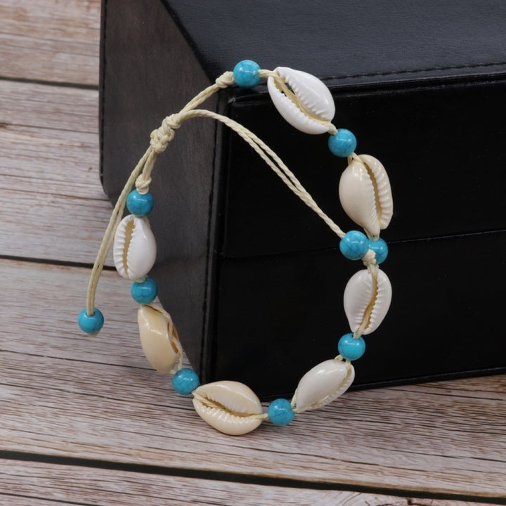 Hand Braided Rope Adjustable Shell Bracelet