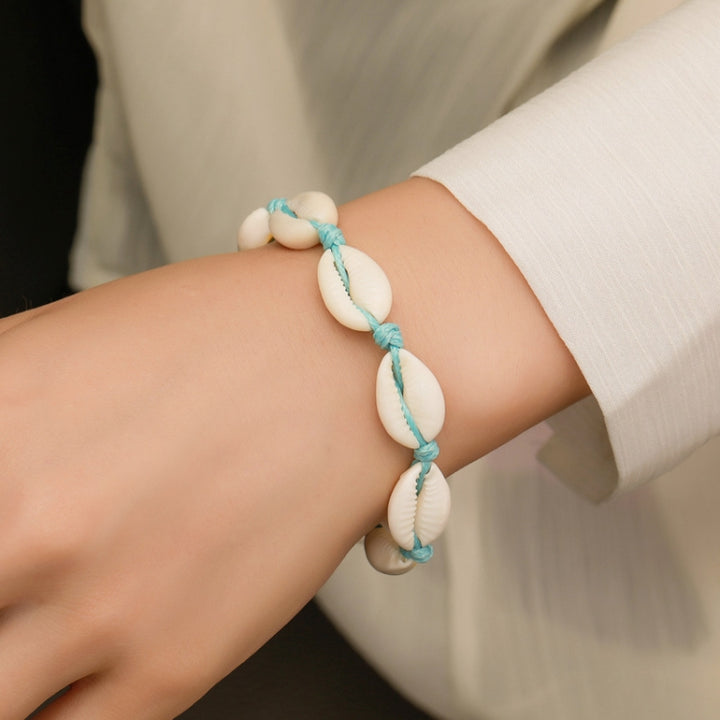 Hand Braided Rope Adjustable Shell Bracelet