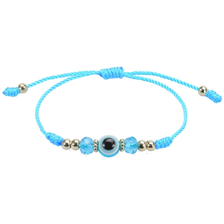 Devil Eye Adjustable Crystal Beaded Bracelet