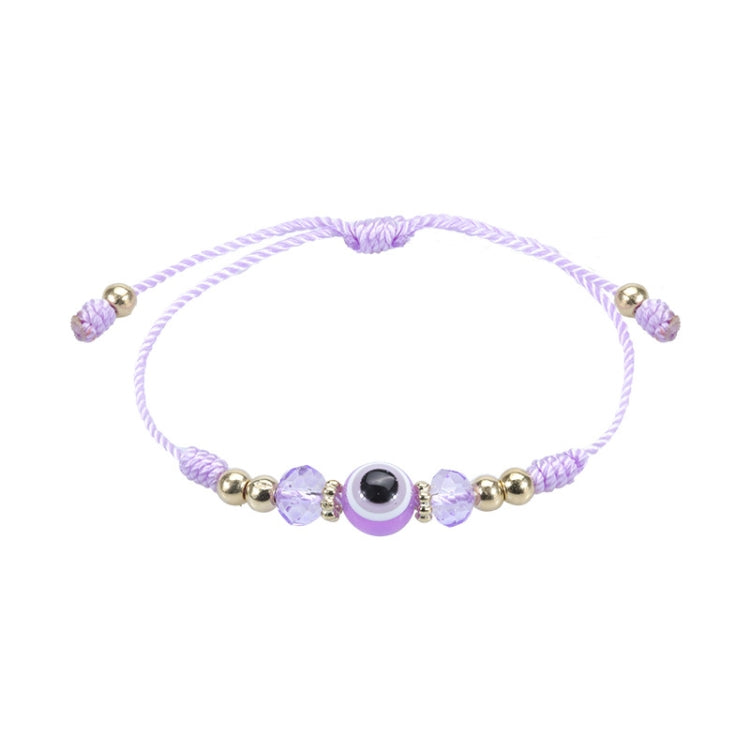 Devil Eye Adjustable Crystal Beaded Bracelet