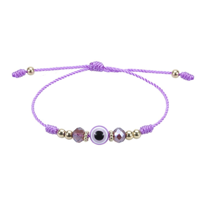 Devil Eye Adjustable Crystal Beaded Bracelet