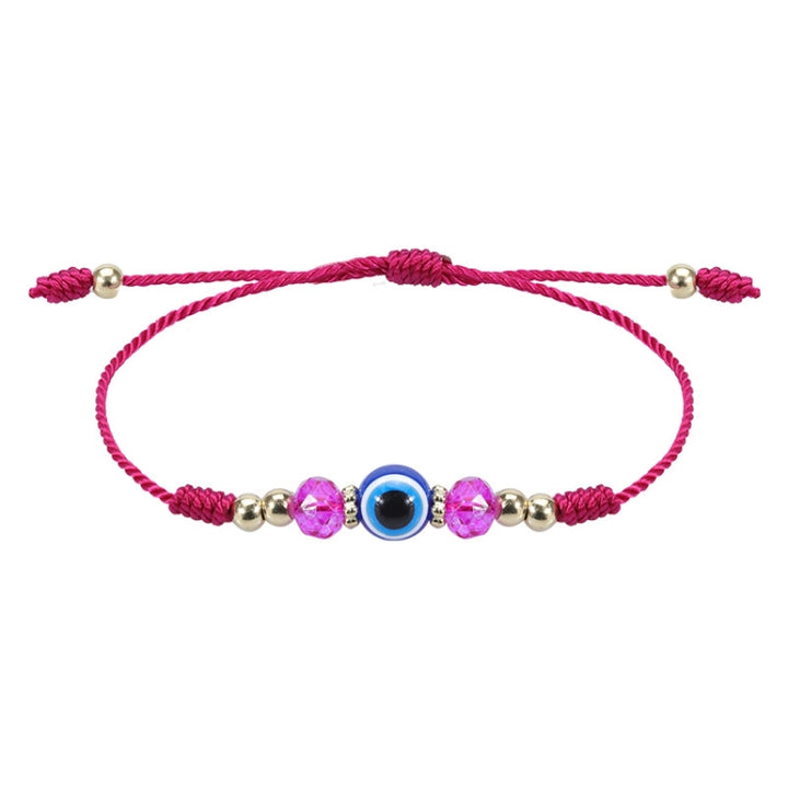 Devil Eye Adjustable Crystal Beaded Bracelet