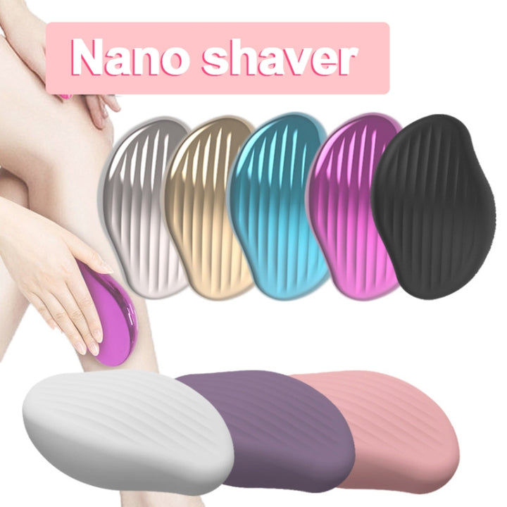 Nano -Glass Hair Removal Physical Painless Safe Epilator, Mattle White, Mattle Purple, Mattle Pink, Mattle  Black, Metal Silver, Metal Blue, Metal Gold, Metal Rose Gold