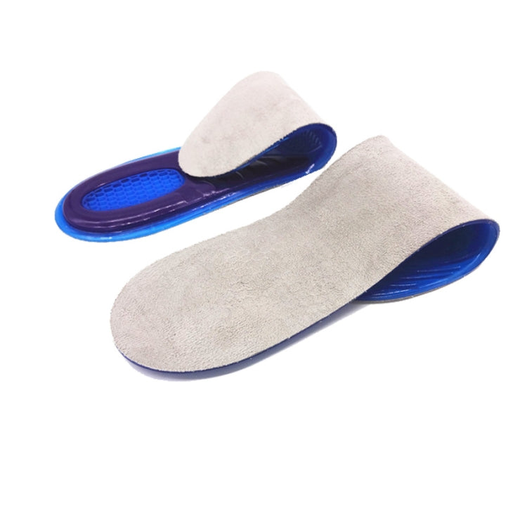 A210612 1 Pair TPE+GEL Insole Men and Women Honeycomb Shock Absorption Insole,Size:, Large, Medium, Small