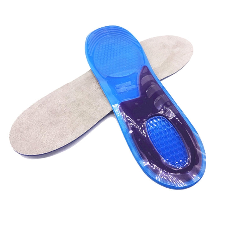 A210612 1 Pair TPE+GEL Insole Men and Women Honeycomb Shock Absorption Insole,Size:, Large, Medium, Small