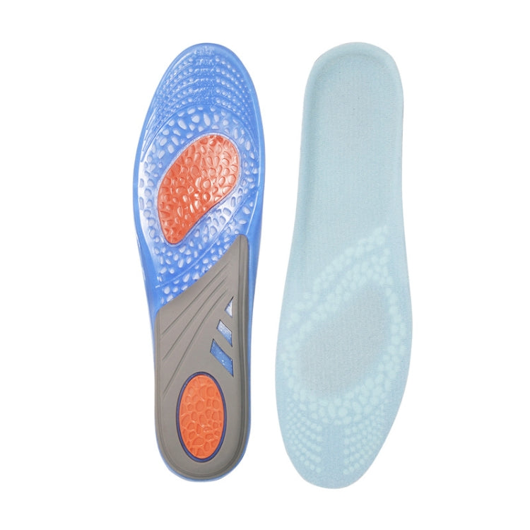 TPE GEL Sports Insole Shock-absorbing Sweat-absorbing Running Insole, Male 41-46, Female 35-42